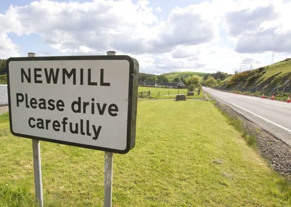 Newmill, on the A7 south-west of Hawick.
