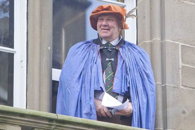 Councillor Watson McAteer in fancy dress at this year's reivers' festival.