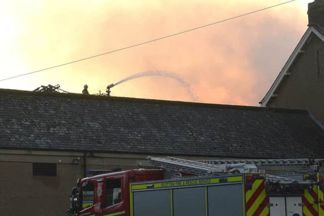 The fire on November 28 destroyed parts of Peebles High School.