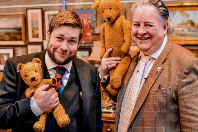 Angus Ashworth and Steven Moore will go head-to-head on Antiques Roadtrip on Monday.