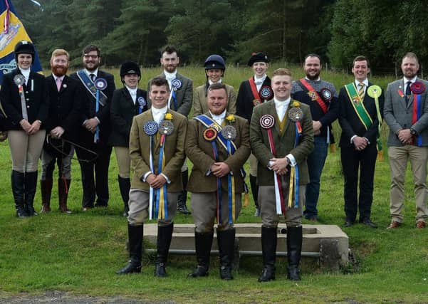 The 2019 Borders principals gather at Lauder Common Riding.