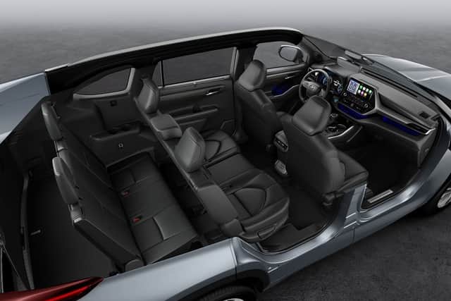The Highlander will offer seven seats and up to 1,900 litres of boot space (Photo: Toyota)