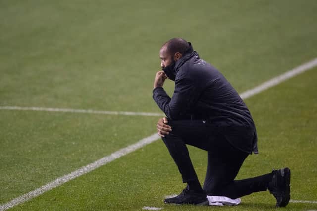 Thierry Henry takes the knee during Montreal Impact game (Getty Images)
